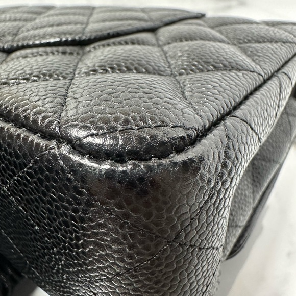 BLACK QUILTED Caviar CLASSIC DOUBLE FLAP MEDIUM - Picture 8 of 16
